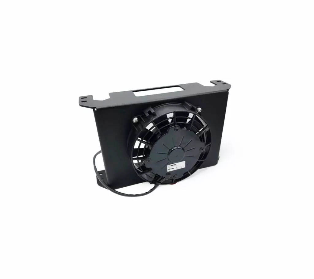 Oil Cooler 25 Row Shroud for SPAL Fans